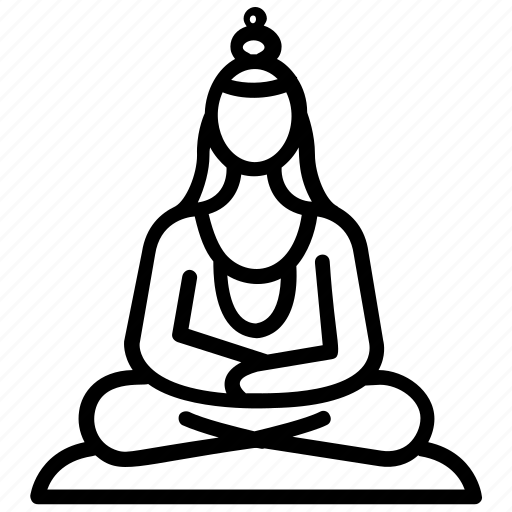 Buddhism, buddhist, buddhist person, gautama, religious element icon - Download on Iconfinder