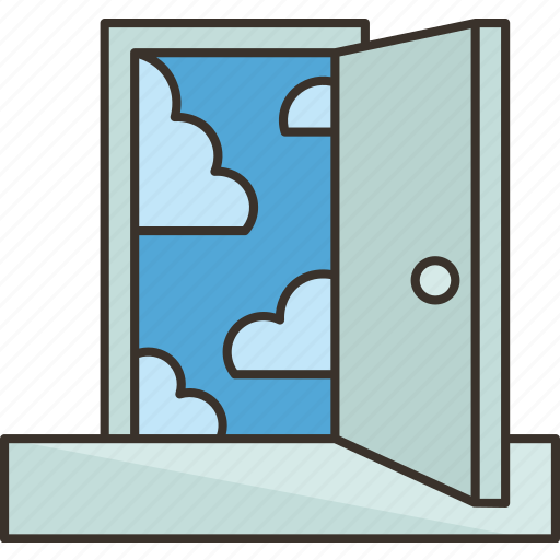 Door, open, exit, dream, future icon - Download on Iconfinder