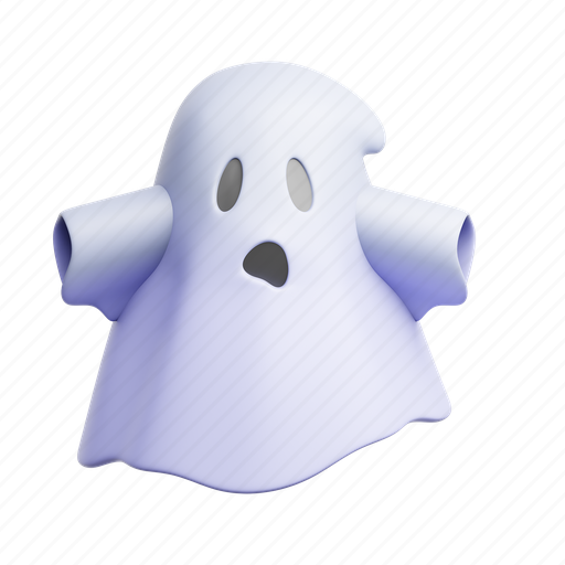 Ghost, halloween, monster, emoji, horror, spooky, holiday 3D illustration - Download on Iconfinder