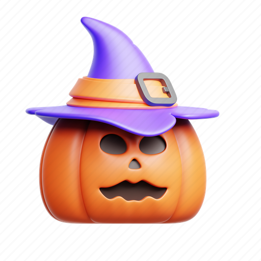 Pumpkin, halloween, ghost, monster, horror, spooky 3D illustration - Download on Iconfinder