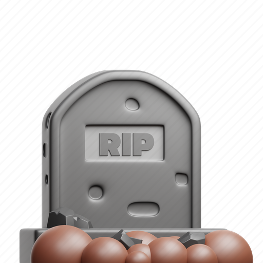 Tombstone, halloween, grave, ghost, horror, spooky, scary 3D illustration - Download on Iconfinder