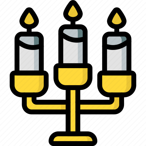 Candelabra, creepy, halloween, scary, spooky icon - Download on Iconfinder