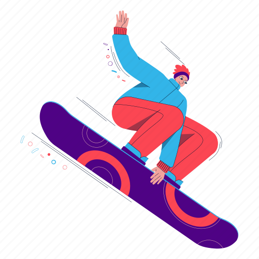 Snowboard guy, sport, fitness, active, snowboard, snowboarder, slope illustration - Download on Iconfinder