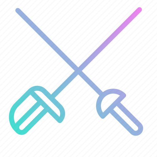 Epee, fencing, foil, saber, sports, swords, weapons icon - Download on Iconfinder