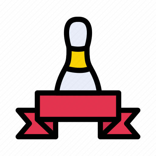 Award, banner, bowling, skittle, sport icon - Download on Iconfinder