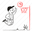basketball, player, jumps, ball, basket, play, sport, sports, game 