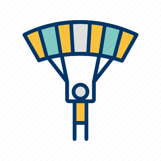 Parachutist, parachute, paragliding icon - Download on Iconfinder