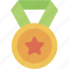 medal, reward, badge, award, sports, and, competition 