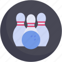 bowling, pins, equipment, sports, and, competition, hit, strike