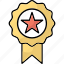 winner badge, achievement, award, medal, success 