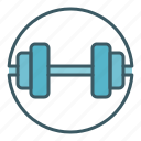 circle, dumbbell, fitness, gym, heavy, weight
