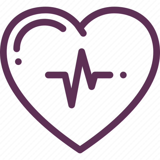 Fitness, health, healthcare, heart, love, pulse, romantic icon - Download on Iconfinder