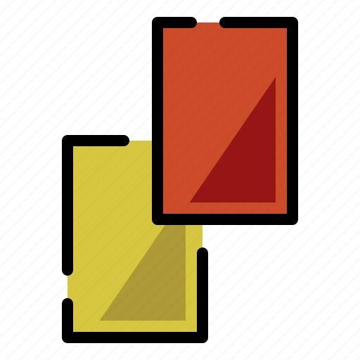 Red card, referee, referee card, yellow card icon - Download on Iconfinder