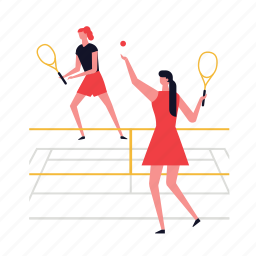 tennis, sports, match, rivals 