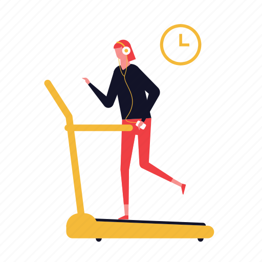 Treadmill, sports, health, care, exercise, eps illustration - Download on Iconfinder
