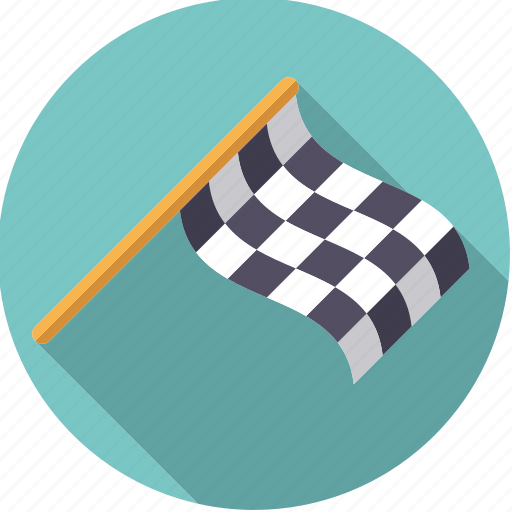 Checkered, finish, flag, motor sports, racing, sportix, sports icon - Download on Iconfinder