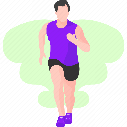 Runner, running, run, fitness, sports, game illustration - Download on Iconfinder