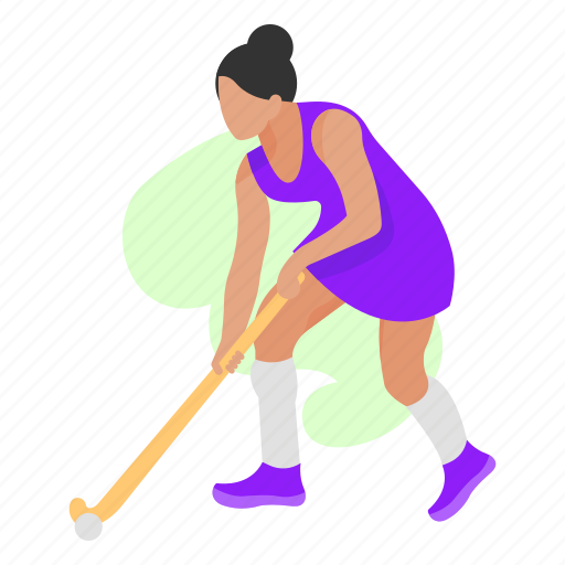 Hockey, sports, game, sport, play, player illustration - Download on Iconfinder
