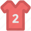 clothes, football jersey, numbered shirt, player shirt, soccer shirt, t-shirt, team uniform 