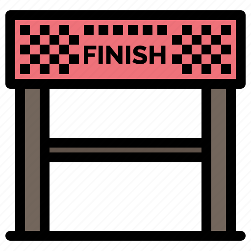 Finish, goal, line, race, sport icon - Download on Iconfinder