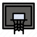 basket, basketball, court, net, pole