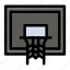 basket, basketball, court, net, pole 