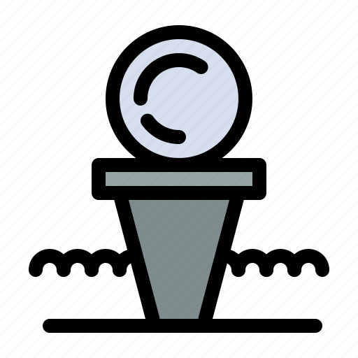 Ball, court, golf, hit, stand icon - Download on Iconfinder