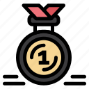 award, first, medal, reward, ribbon