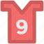numbered vest, player clothing, player shirt, sports shirt, sportswear, team uniform 