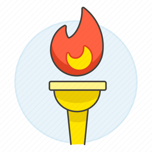 Symbol, fire, olympic, golden, games, flame, sports icon - Download on Iconfinder