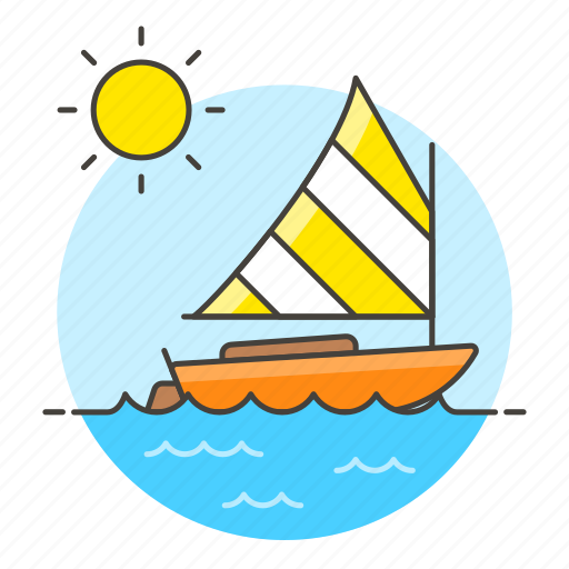 Boat, ocean, sail, sailboat, sailing, sea, sports icon - Download on Iconfinder