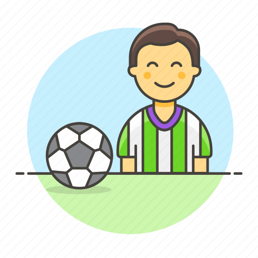 Ball, football, male, member, player, shirt, soccer icon - Download on Iconfinder
