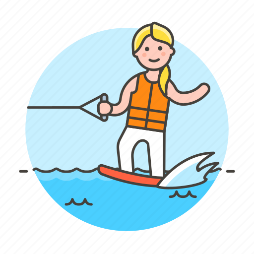 Athlete, board, female, ridder, sports, wakeboard, wakeboarding icon - Download on Iconfinder
