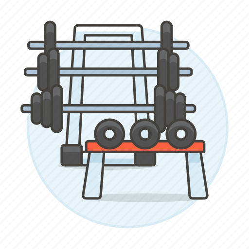 Centre, club, dumbbell, fitness, gym, rack, sports icon - Download on Iconfinder