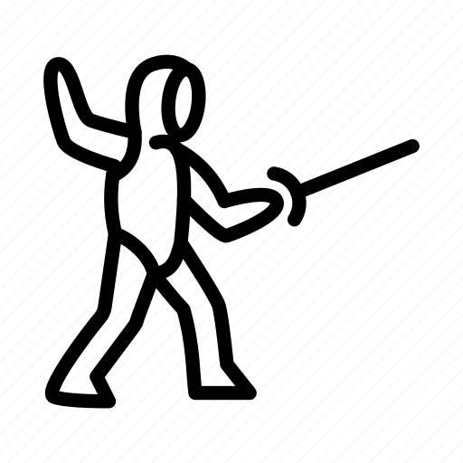 Fencing, fencing player, sport, sport player icon - Download on Iconfinder