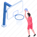 basketball goal, playing basketball, sportsman, sportsperson, indoor game