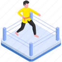 boxing, wrestling, sports ring, game ring, indoor game