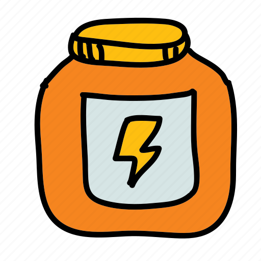 Bolt, energy, jar, pot, sports, steroids icon - Download on Iconfinder