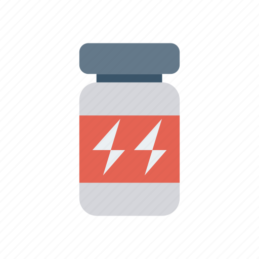 Bottle, jar, protiens, vitamin icon - Download on Iconfinder