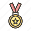 medal, award, winner, badge, prize 