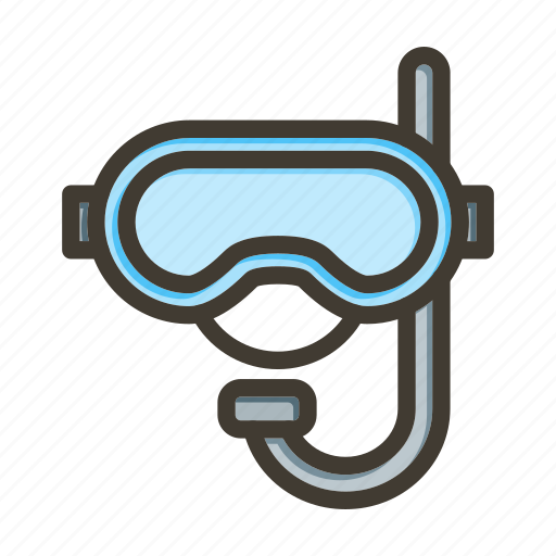 Snorkel, diving, scuba, swimming, mask icon - Download on Iconfinder