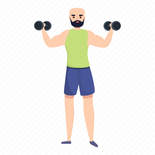 Dumbbells, hand, person, sportsman, training, man icon - Download on Iconfinder