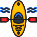 kayak, boat, canoe, paddle, summer, sports, holiday