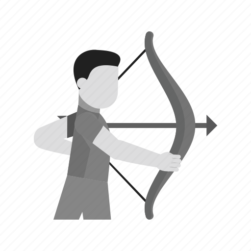 Archer, arrow, bow, game, shoot, sports, target icon - Download on Iconfinder