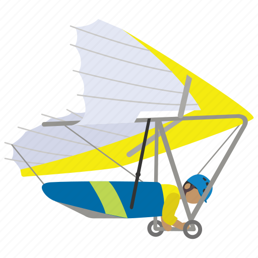 Glide, glider, gliding, hang, recreation, thrill icon - Download on Iconfinder
