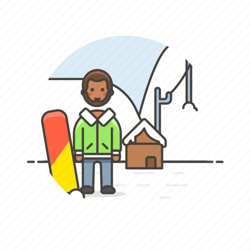 Snowboard, sports, adrenalin, cold, man, mountain, snow icon - Download on Iconfinder