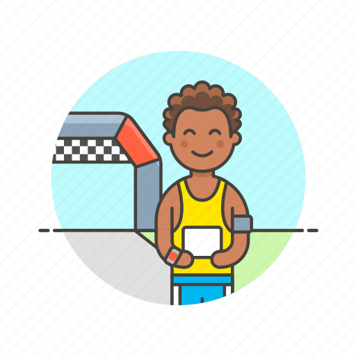 Runner, sports, first, man, race, victory, winner icon - Download on Iconfinder