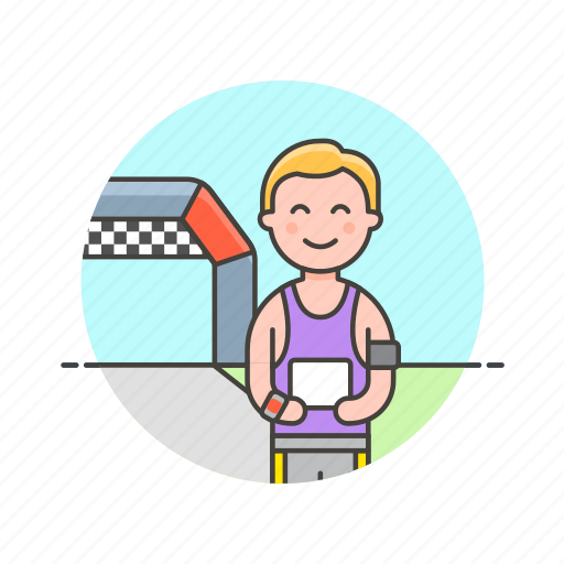 Runner, sports, endline, goal, man, race, victory icon - Download on Iconfinder