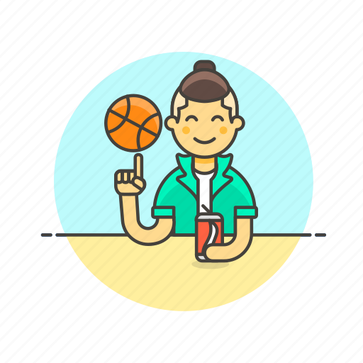 Basketball, sports, street, ball, drink, game, man icon - Download on Iconfinder