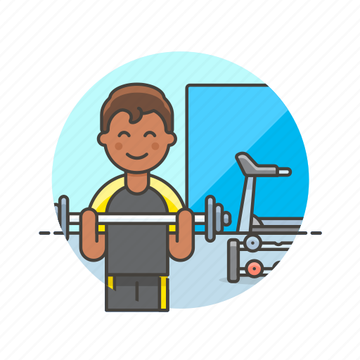 Sports, trainer, equipment, exercise, gym, man, weightlifting icon - Download on Iconfinder